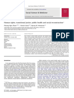 Social Science & Medicine Article Examines Link Between Transitional Justice and Public Health