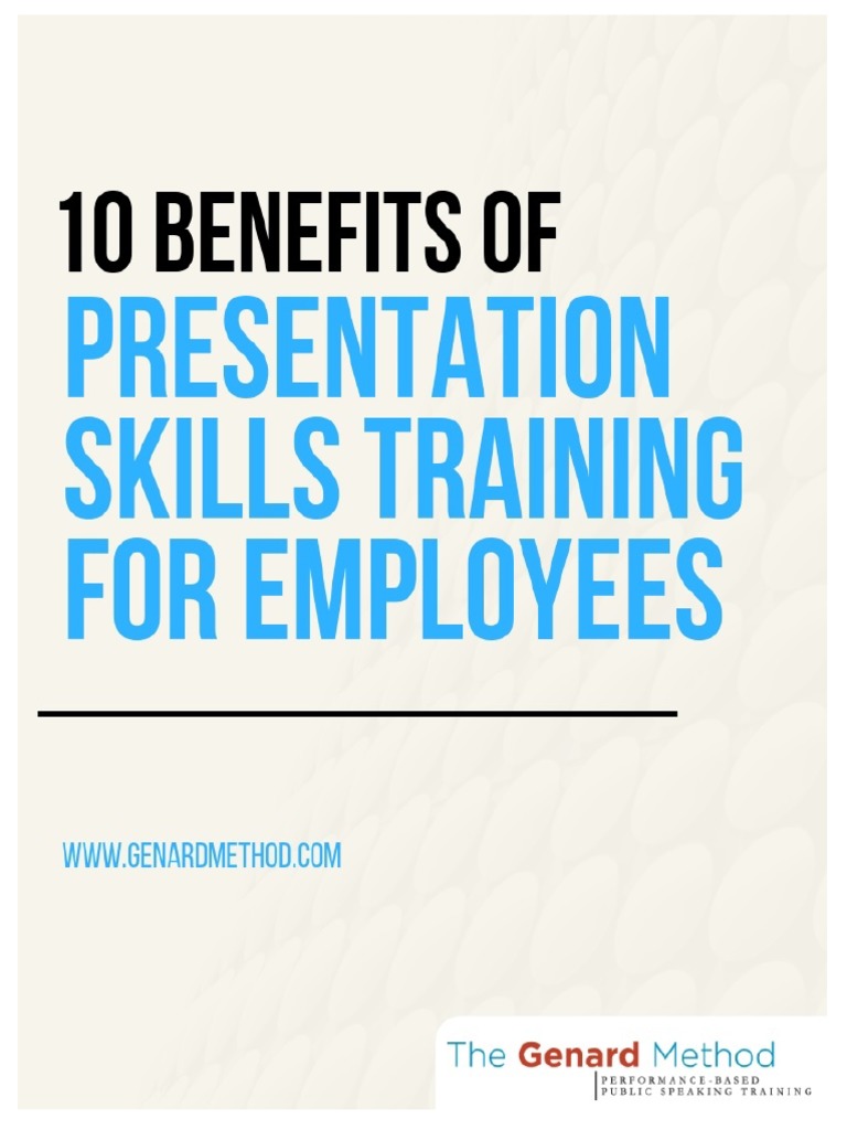 benefits of presentation skills training