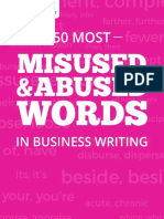 50 Most Misused & Abused Words in Business Writing