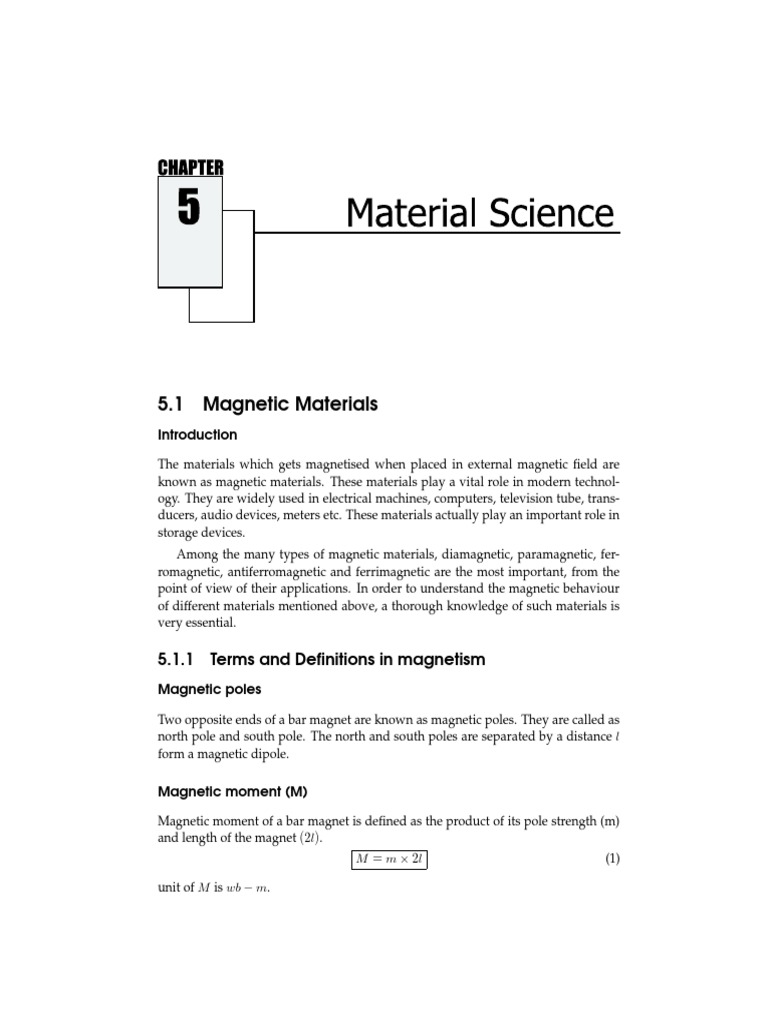 Magnetic Materials Overview | PDF | Magnetism | Ferromagnetism