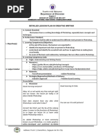 Detailed Lesson Plan in Creative Writing A. Content Standard