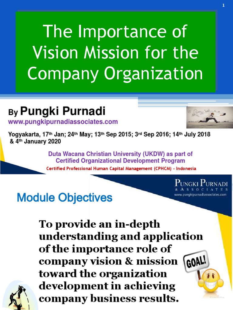 Importance of Vision and Mission in Organizations | PDF | Human ...
