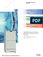 Biomedical Freezer for Storing Plasma Bags