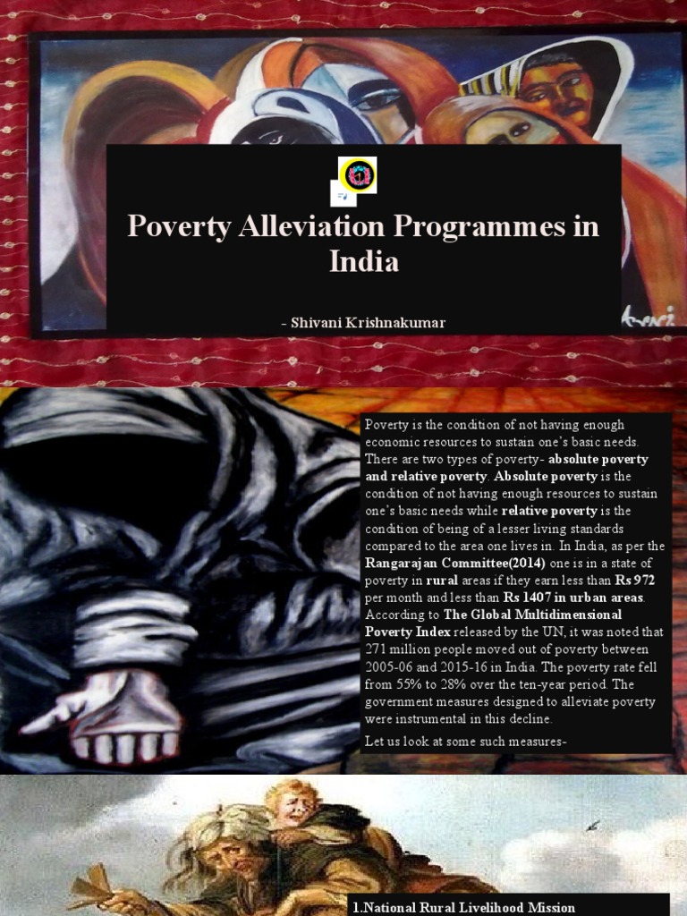 Poverty Alleviation Programmes in India | PDF | Poverty & Homelessness ...