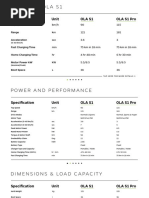 Ola Scooter Specifications