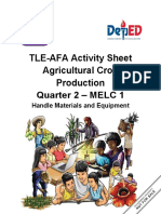 TLE-AFA Activity Sheet Agricultural Crop Production: Quarter 2 - MELC 1