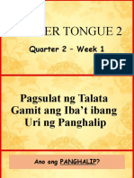 Q2 - Week 1-MOTHER TONGUE 2-Panghalip
