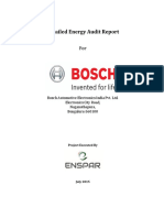 Detailed Energy Audit Report for Bosch Automotive Electronics