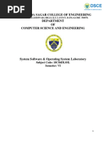 Lab Manual For System Software, VTU