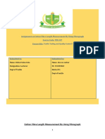 Assignment Name: Assignment On Cotton Fibre Length Measurement by Using Fibrograph Course Code: TEX 207 Course Title