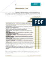 ASTD Coaching Self-Assessment Form