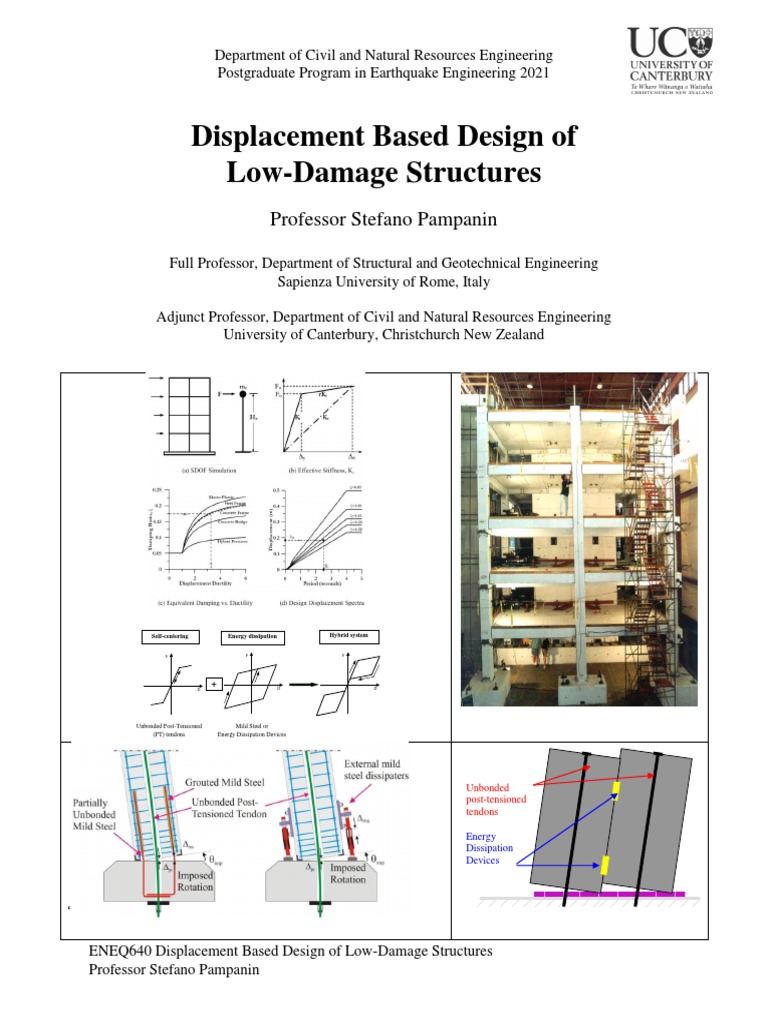 Displacement-Based Design for Low-Damage Structures | PDF | Earthquake ...