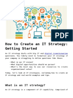 How To Create An IT Strategy Getting Started