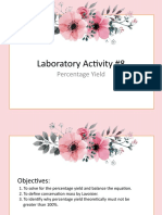 Percentage Yield Lab Act 8