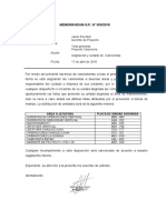 Asignación y cuidado de camionetas en Proyecto Yanacocha