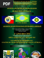 1 - APOSTILA DE SST-CFO II - AS DOENÇAS ADVINDAS DAS ATIVIDADES LABORAIS