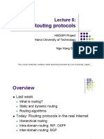 Lecture 5 - Routing in The Internet