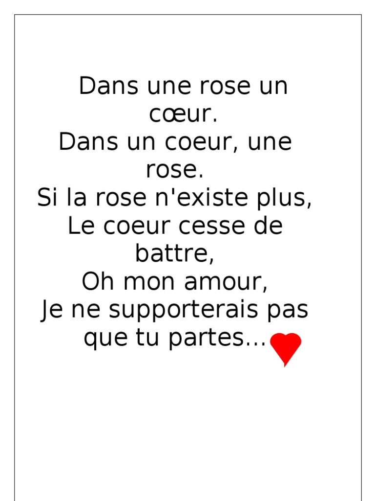 Dans Une Rose Un Cœur Pdf