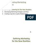 Understanding Marketing Management: 1. Defining Marketing For The New Realities