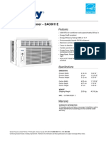 Danby Dac6011e Specification Sheet