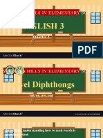 SOLDIERS HILLS IV ELEMENTARY SCHOOL Vowel Diphthongs (oi, oy, aw, ou