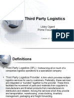 Third Party Logistics: Libby Ogard Prime Focus LLC
