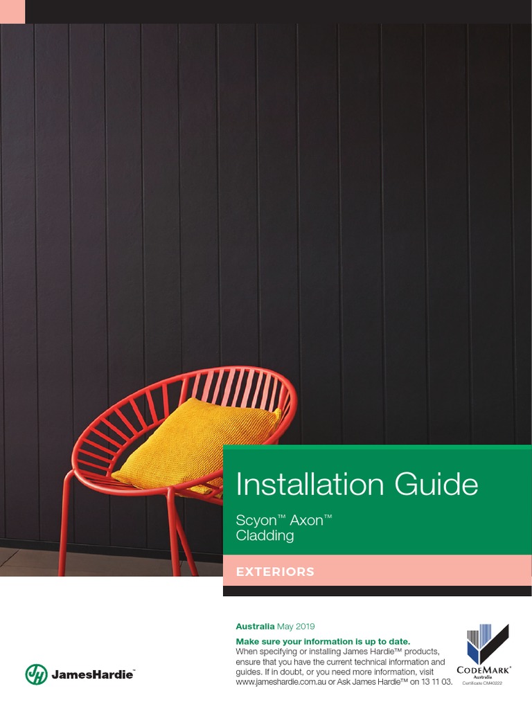 Installation Guide Scyon Axon Cladding PDF Wall Framing