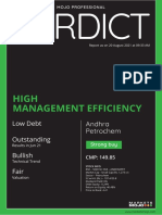 High Management Efficiency: Low Debt Outstanding Bullish Fair