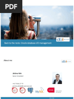 Back To The Roots Oracle Database IO Management