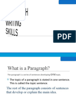 Paragraph Writing Skills
