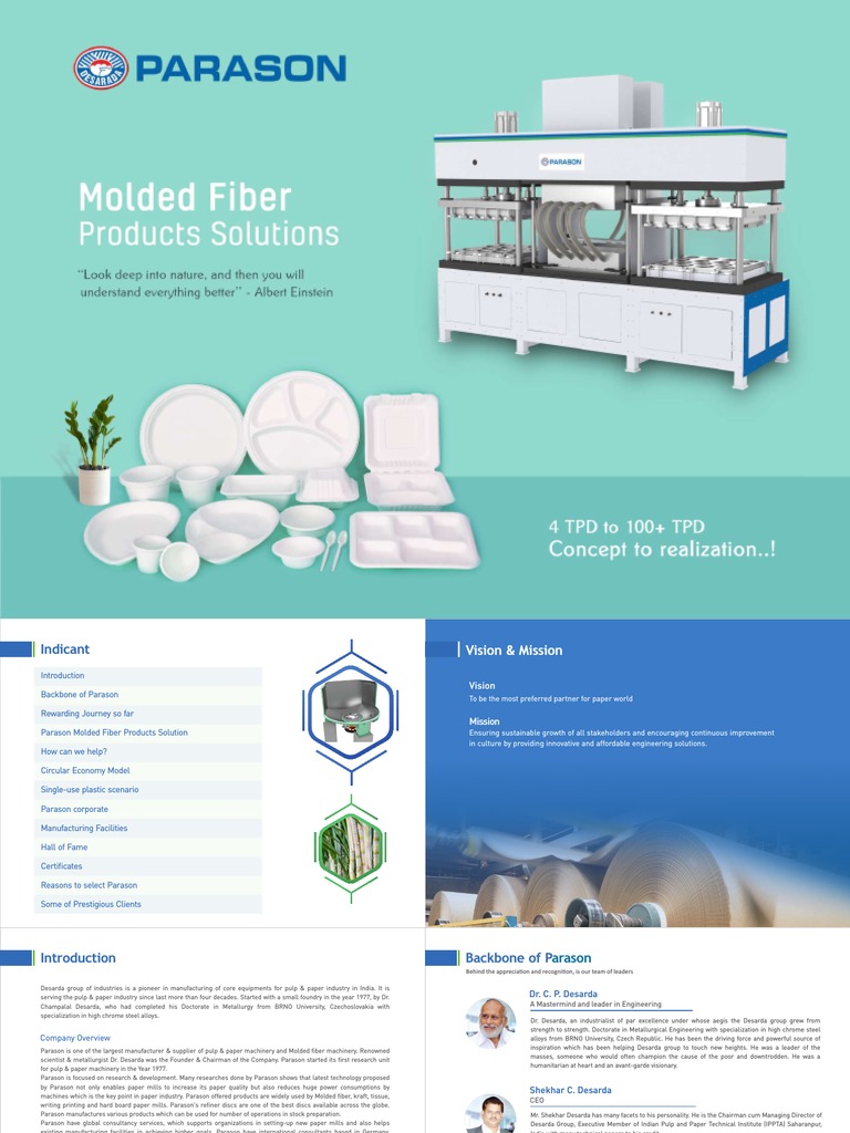 Molded Fiber Products Solutions PDF Plastic Paper