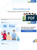 Tipe-Tipe Kurikulum