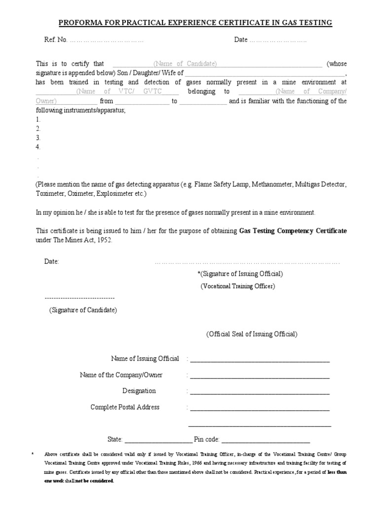 Lamp Handling Certificate | PDF | Finance & Money Management