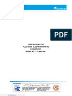 NK Instruments Pvt. LTD.: User Manual For Full Bore Electromagnetic Flow Meter Model No.:-Elmag 200