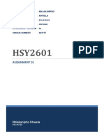 HSY2601 - Assignment 01