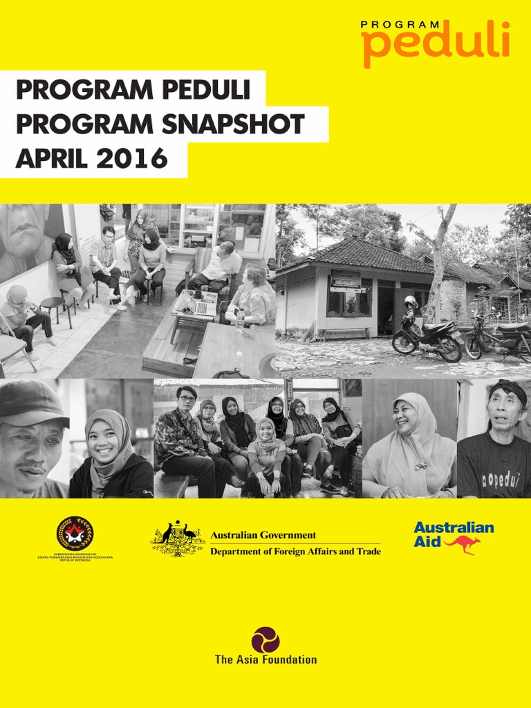 Program Peduli Program Snapshot April 2016 | PDF | Social Exclusion ...