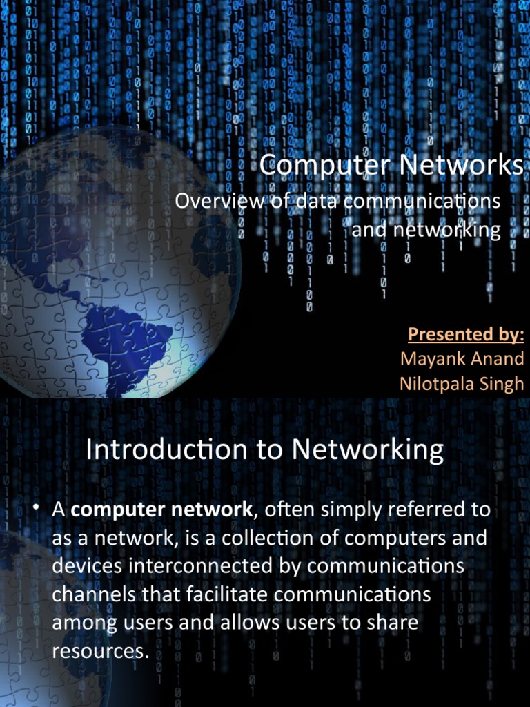 Computer Networks: Overview of Data Communications and Networking | PDF ...