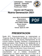 Eurasialac Centrorusochejov - Programa "Nueva Generacion 2021" - Venezuela