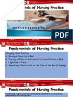 Fundamentals of nursing client positioning
