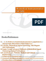 Course Name: Biomedical Instrumentation Course Code: MC1652: Wednesday, March 30, 2016 1