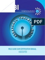 Role Guide Cum Certification Manual: Associates
