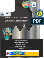 (Curriculum Designs) : IN ED 222 - Curriculum Development
