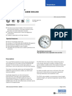 Bimetal Thermometer Process Version Per ASME B40.200 Model TG53