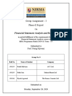 Group Assignment - I Phase-II Report: Financial Statement Analysis and Reporting