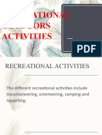 Recreational Outdoors Activities