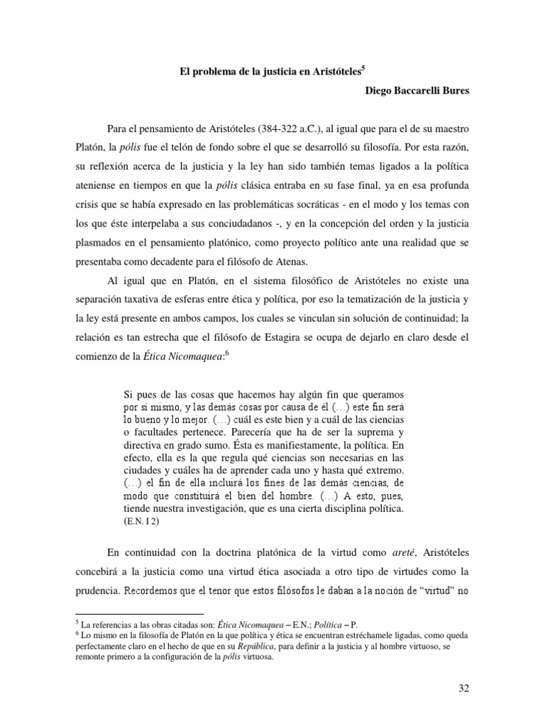 Capítulo 3-El Problema de La Justicia en Aristóteles | PDF | Crimen y ...