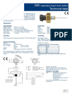 S85 Technical Data: Capacitive Liquid Level Switch