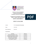 Swot Analysis: Group Assignment 2