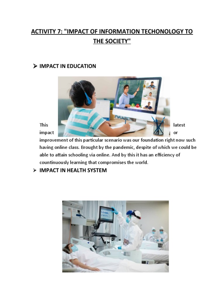 Impact of IT on Society During Pandemic | PDF | Communication