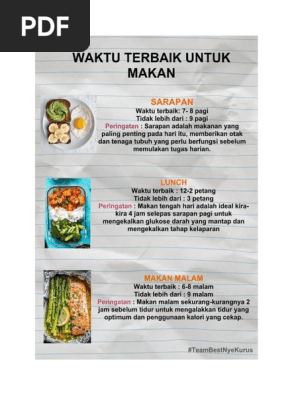 Waktu Terbaik Makan 3 Waktu Pdf